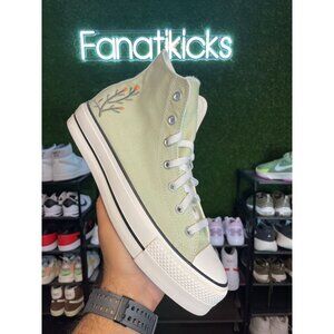 Converse Chuck Taylor Platform HI Mens Size 9.5 Shoes Green White Casual A03766C